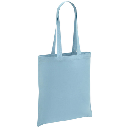 Long handle cotton shopper tote bag