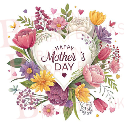 Mother's Day Floral Heart Wreath UVDTF