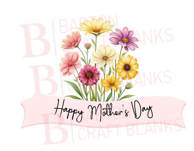 Happy Mother's Day Flowers UVDTF