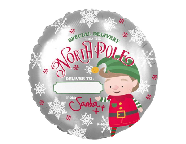Foil North Pole Elf Balloon