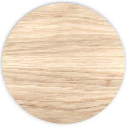 Oak Veneered Circle 22.5cm