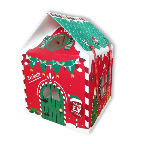 Decorated Elf Arrival House Box