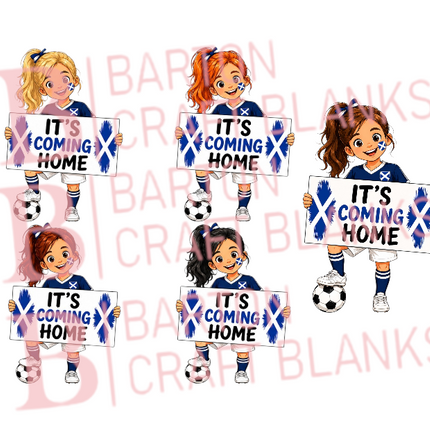 World Cup Football Scotland Girl UVDTF