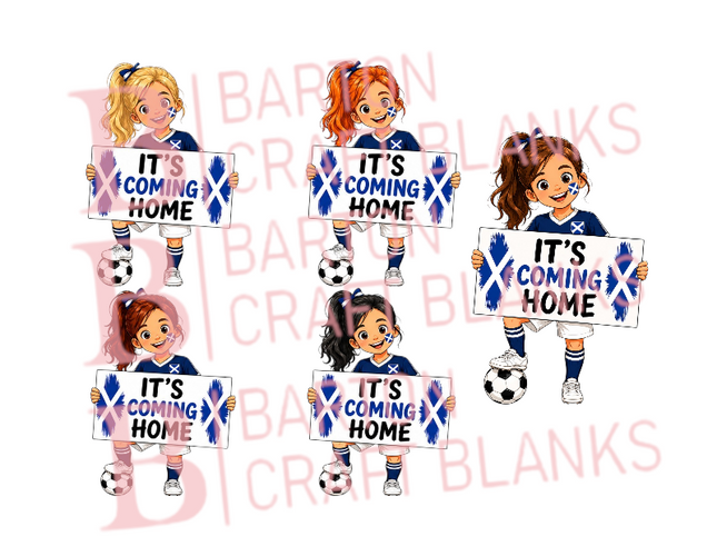 World Cup Football Scotland Girl UVDTF