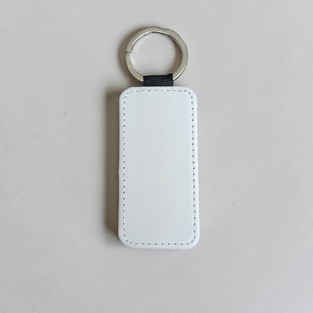Sublimation PU Rectangle Keyring