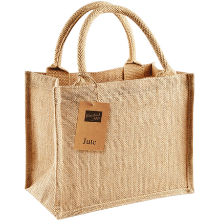Jute Mini Gift Bag Natural (W412)
