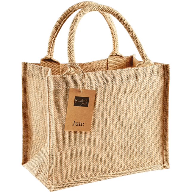 Jute Mini Gift Bag Natural (W412)