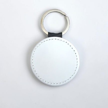 Sublimation PU Leather Circle Keyring