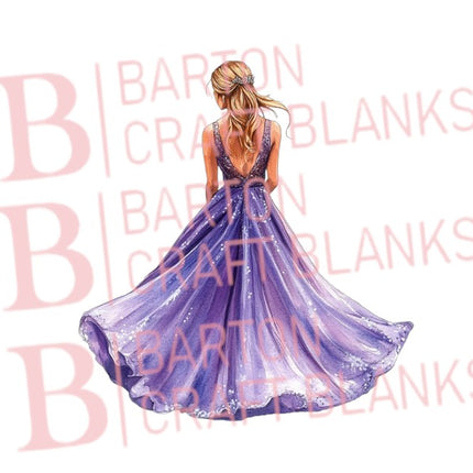 Prom Girl Dresses 50cm UVDTF Gang Sheet