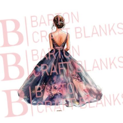 Prom Girl Dresses 50cm UVDTF Gang Sheet
