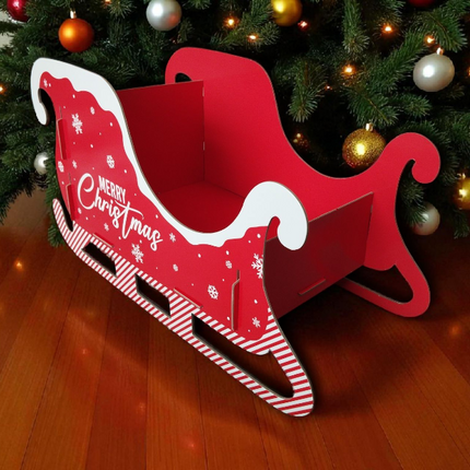 Red Merry Christmas Sleigh
