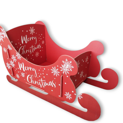 Red Christmas Present Sleigh