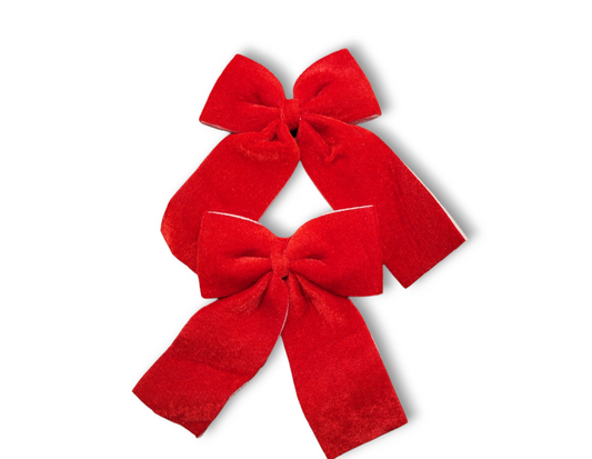 Red Velvet Foam Decorative Bow