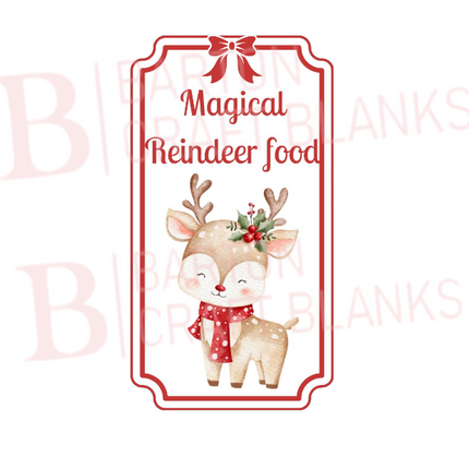 Reindeer Food Popper Decal UVDTF