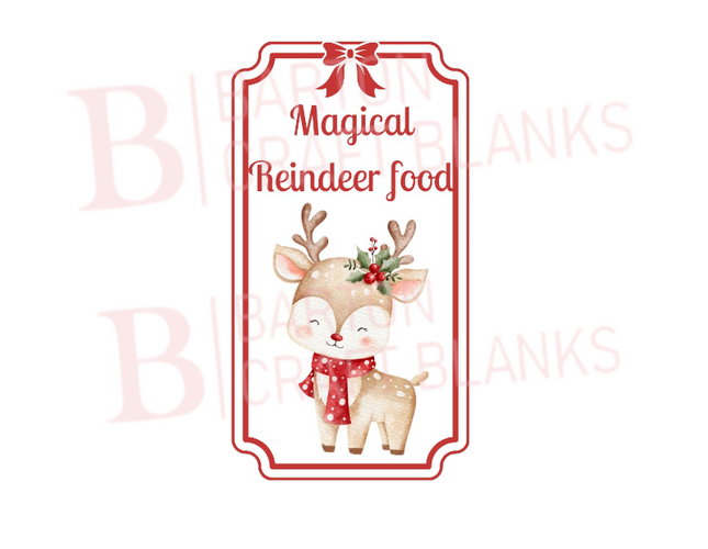 Reindeer Food Popper Decal UVDTF