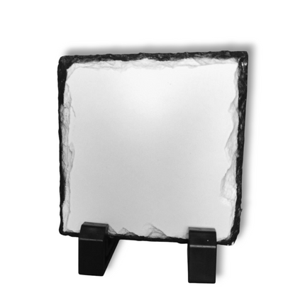 Sublimation Matt Slate Coaster With Stand