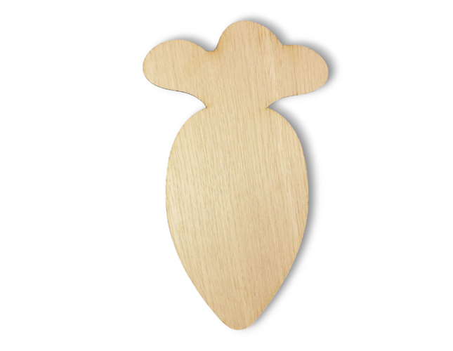 Oak Veneer Easter Carrot Treat Board