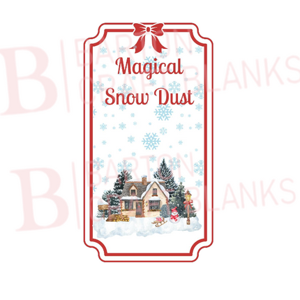 Magical Snow Dust Decal UVDTF