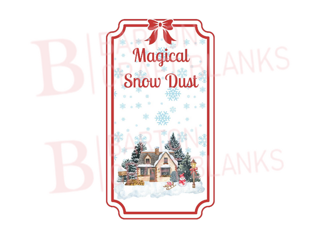 Magical Snow Dust Decal UVDTF