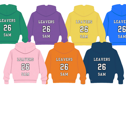 Leavers Hoodie Keyring UVDTF Only