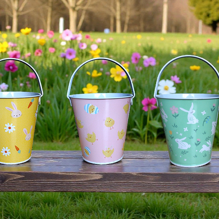Easter Metal Treat Bucket