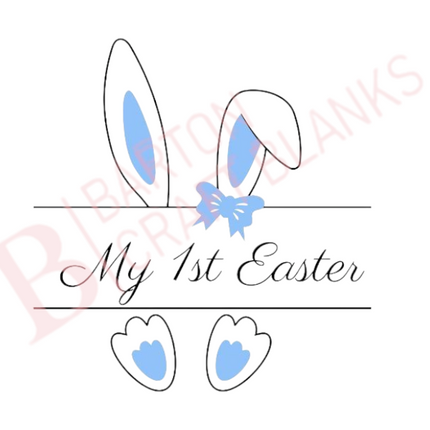 My 1st Easter Blue UV-DTF