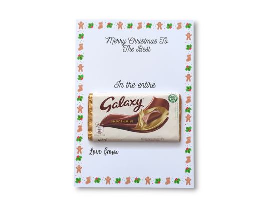 Christmas Galaxy Print Gingerbread Design