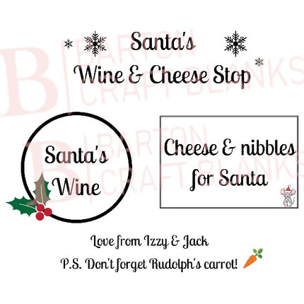 Wine & Nibble Santa Treat UVDTF