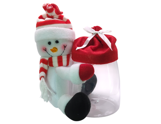 Snowman Christmas Sweet Candy Jar