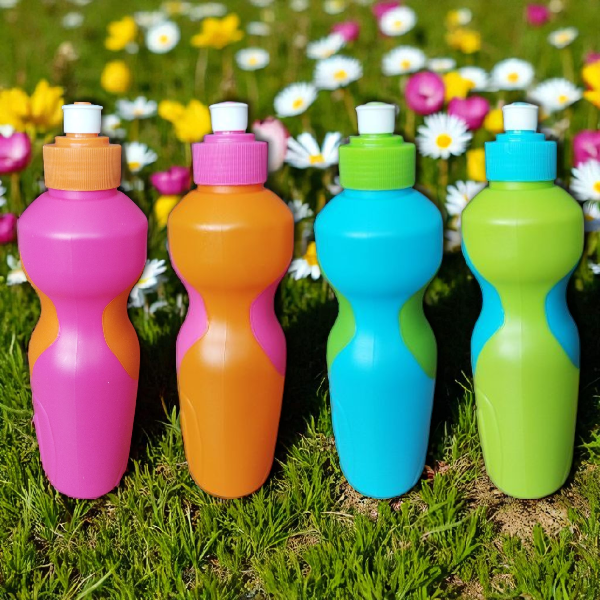 Rubber Grip Sports Water Bottle