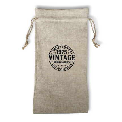 Sublimation Burlap Bottle Bag