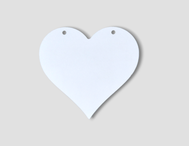 Sublimation coated MDF Hanging Heart