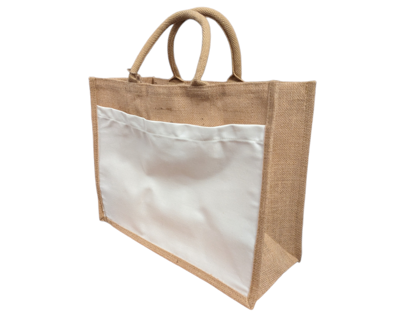 Sublimation Pocket Jute Bag 43cm - large