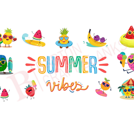 Summer Vibes Fruit Wrap UV-DTF