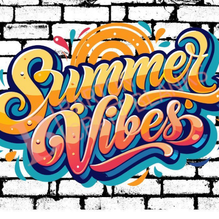 Summer Vibes Wall Wrap UV-DTF