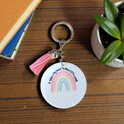 Teacher Rainbow Keyring