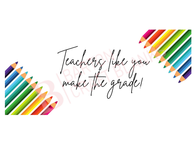 Teacher Pencils Wrap UV-DTF