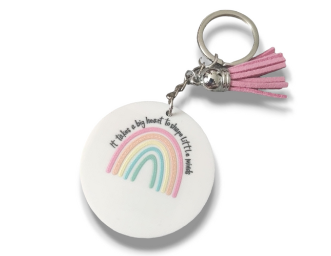 Teacher Rainbow Keyring