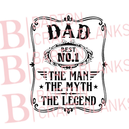 Father Day Legend UVDTF