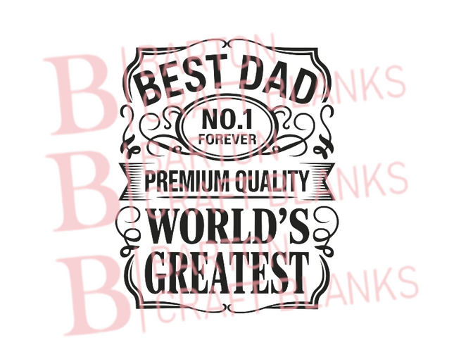 Father's Day Greatest Dad UVDTF