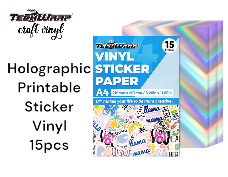 Teckwrap Holographic Printable Sticker Vinyl – Barton Craft Blanks Ltd