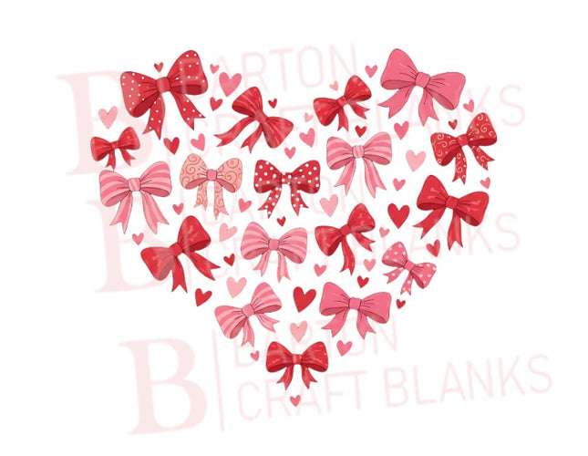 Bow Love Heart UVDTF