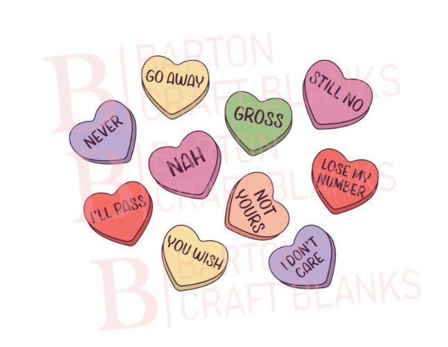 Anti Valentine's Hearts UVDTF