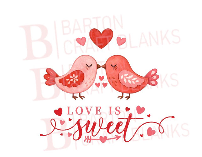 Valentines Sweet Jar Birds UVDTF