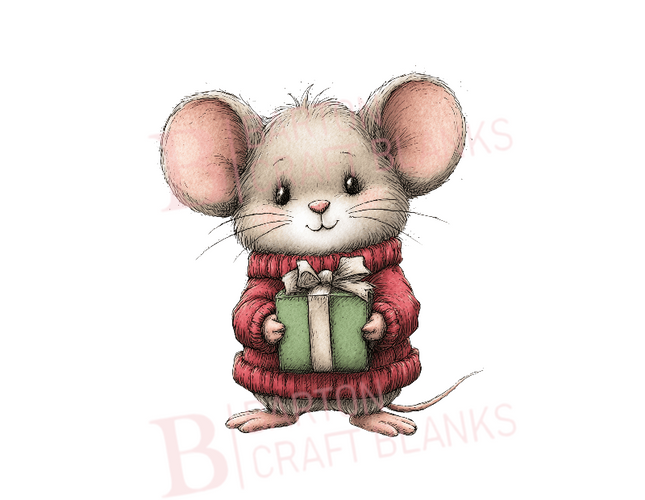Christmas Mouse UVDTF