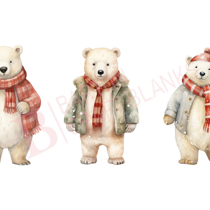 Winter Bears Wrap UV-DTF
