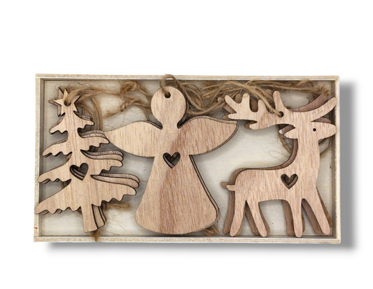 Wooden Tree Decorations