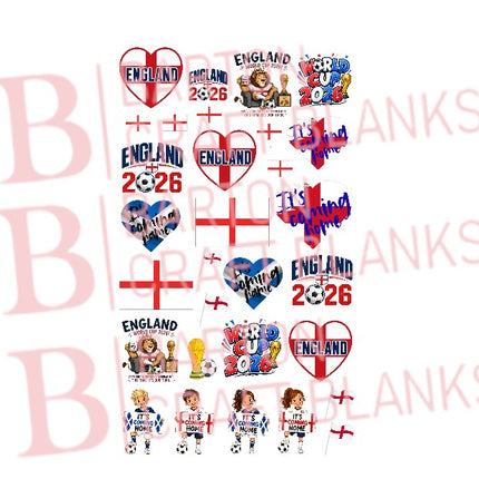 World Cup Football UVDTF Gang Sheet 50cm