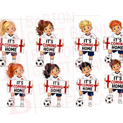 World Cup England Characters Digital Download