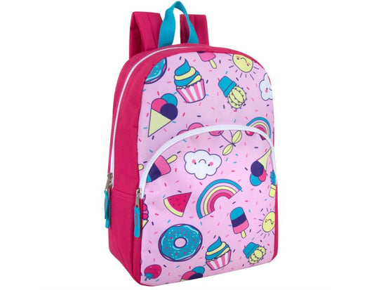 Childs Pink Patterned Sweetie Backpack